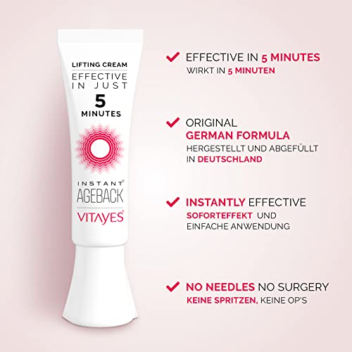 - Instant Ageback (7ml) Lifting Cream For Wrinkles, Bags And Saggy Skin, Instant Effect Wrinkle Cream, Clinically And Dermatologically Tested