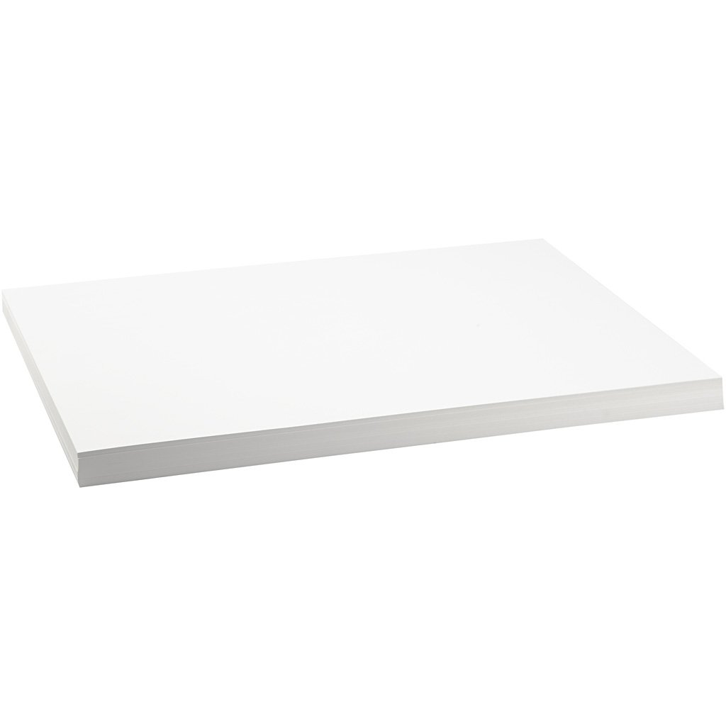 Card, A2 42x60 cm, 250 cm, white, 100sheets