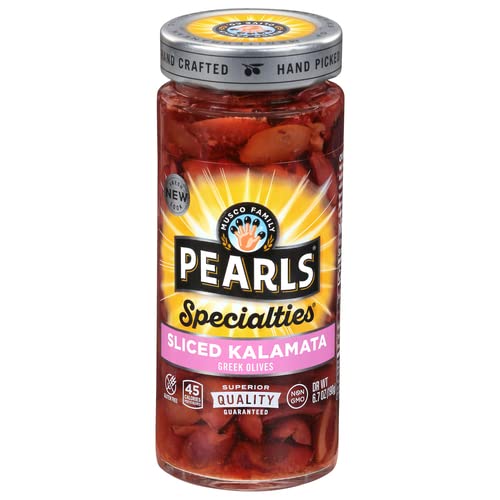 PEARLS SPECIALTIES GREEK OLIVES SPICED KALAMATA