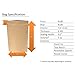 AwePackage Heavy Duty Kraft Paper Self Standing Resealable Zipper Pouch Bags (1 oz- 16 oz) - FDA and USDA compliant (100, 5 Oz)