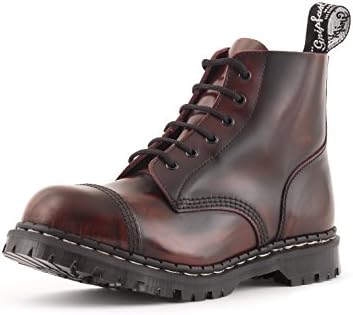 Gripfast 6 Eyelet Burgundy Rub Steel Toe Boot UK 9 / US 10