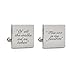 MUEEU Groom Wedding Cufflinks Engraved of All The Walks We Have Take Square Round Cuff Link Tie Clip