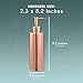 Juvale Soap Dispenser Pump Bottle - Hammered Copper Plated Liquid Soap and Lotion Dispenser for Kitchen and Bathroom, 12 Fluid Ounces