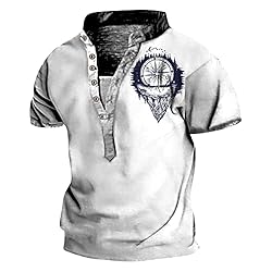 Mens Hide Belly O Neck Tops Loose Blouses for