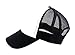 NYFASHION101 Blank Mesh Adjustable Snapback Cotton 6-Panel Trucker Hat Cap, Black/White