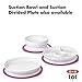 OXO Tot Stick & Stay Suction Divided Plate - Pink