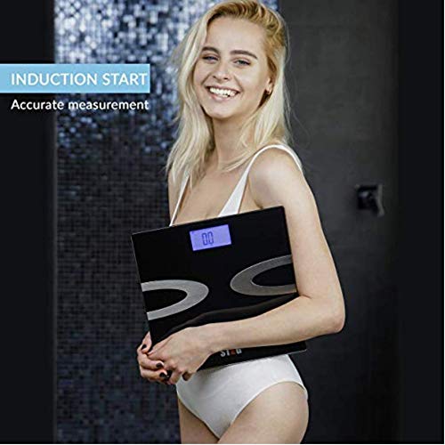 Digital Body Fat Scale - Best Smart Wireless - Weight - Bathroom - Body Composition Analyzer with iOS and Android App for Body Weight - Fat - Water - Bmi - Muscle Mass - 396lbs