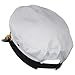 Adult Sailor Hat - Yacht Captain Hat - Nautical Navy Blue and White Admiral Boater Pilot Caps Set of 2