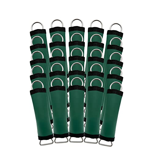 Photo 1 of Poolzilla 25 Pack Pool Spring Wraps (Patented), Green Pool Cover Spring Sleeves with Hook & Loop for Easy Installation, Made of Reinforced Heavy Duty Vinyl Coated PVC Tarpaulin, Springs Not Included