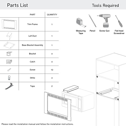 Panasonic NN-TK932SS 30-inch Trim Kit for 2.2 cu ft Microwave Ovens, Stainless Steel