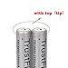 HeCloud 5PC 3.7V Li-on 2000mAh 18650 Battery Rechargeable 18650 Batteries for LED Flashlight