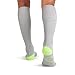 ABD ATHLETE INC. Plus Size Compression Socks 4 Wide Calf, Big and Tall, Men & Women 15-20 mmHg Reduce Pain Swelling. Maternity Nurse Travel Diabetic & Medical (WF XL, Grey)