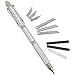 Multi-Tool 12 in 1 Multi Function Tool Pen (Special Edition Silver) 12 Function Pen with Exacto Blade, Screwdriver and More