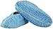 BESTeck 100 Pack/50 Pairs Anti-Skid Non-Slip Disposable Blue Polypropylene Shoe Covers One-Size Medical Booties Overshoe for Home Lab Clinic Hospital Carpet Cleaning Real Estate Safety Shoe Protectors