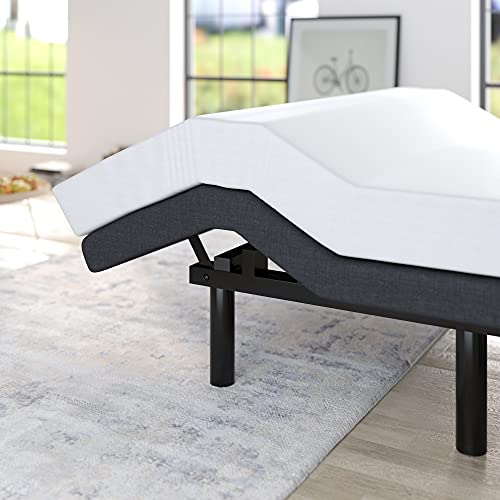 Allewie Adjustable Bed Base Frame / Full Size Bed Upholstered Frame