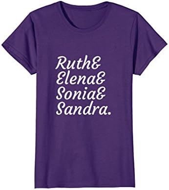 Womens RBG Women Supreme Court Dissent Feminist Political T Shirt XL Purple