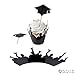 Fun Express - Graduation Cupcake Collars W/Picks for Graduation - Party Supplies - Serveware & Barware - Picks & Stirrers & Parasols - Graduation - 100 Pieces