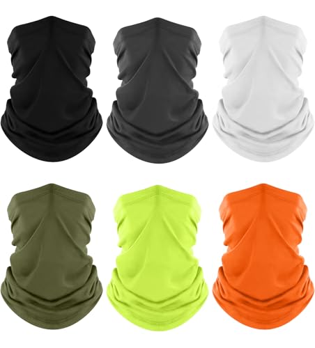 fuinloth Multifunctional Tubular Scarf with UV Protection, Breathable Microfibre, Lightweight Neck Gaiter for Adult Motorcycle Running