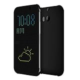 HTC Dot View Case for HTC One (M8) - Retail Packaging (Royal Black)