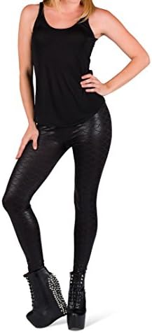 Majestic Mermaid Leggings By Online Legging Store (XXL, Black)