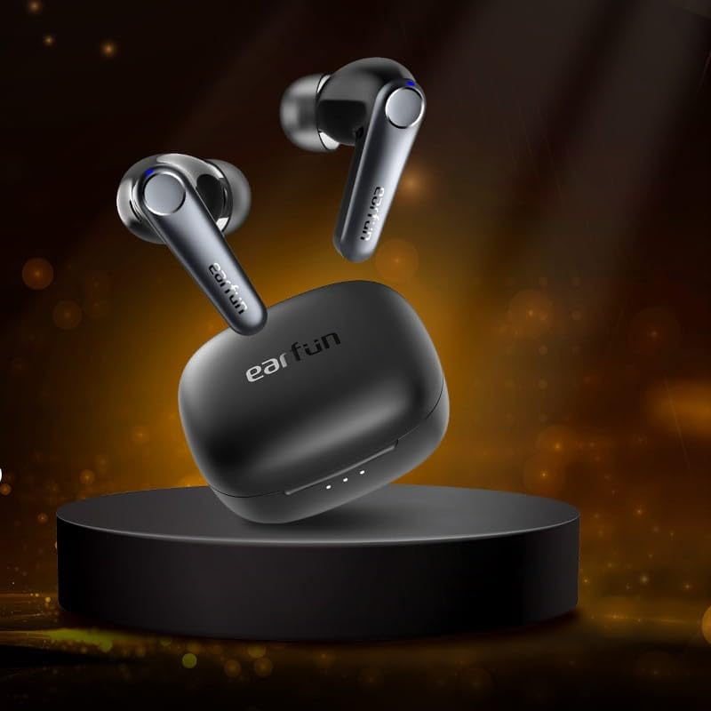 [VGP Gold Award] EarFun Air Pro 3 ANC Equipped Fully Wireless Earbuds (Bluetooth 5.3 + 43 dB Noise Cancellation) Equipped with QCC3071 Chip, AptX Adaptive Compatible, Ultra Low Latency 55 ms,