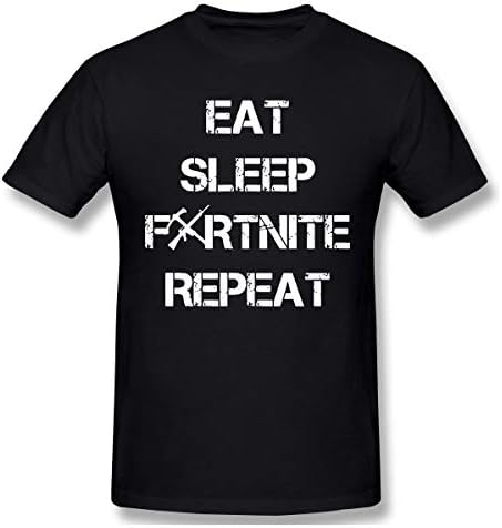 Eat Sleep Repeat Fort Nite Black T Shirt