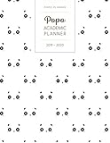 Popo Academic Planner 2019-2020: Monthly Weekly Daily - Dated With Todo Notes - White Panda (July 20 by Popo Planner