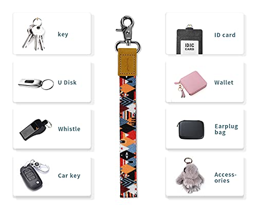 Wrist Lanyard for Keys, RopeTon Hand Wrist Lanyard Keychain Holder Wristlet Strap for Keys, Wallet,ID Badge,Camera and Cell Mobile Phone (C)