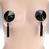 Ayliss Hot Sexy Sequin Lingerie Tassel Breast Bra Stickers Nipple Covers