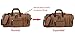 Kenox Oversized Canvas Travel Tote Luggage Weekend Duffel Bag (Coffee)