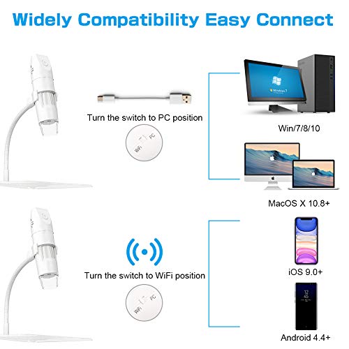 1 Wireless+Microscope+ROTEK+Professional+Compatible