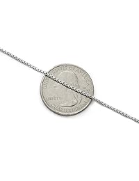 Cadena de plata de ley 925 de 0.059 in, hecha a mano italiana, chapada en rodio, garra de langosta, 40,64 a 36.0 in, rodiado-plateado, MPSSRB15MM24
