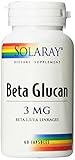 Solaray Beta Glucan Capsules, 3 mg, 60 Count