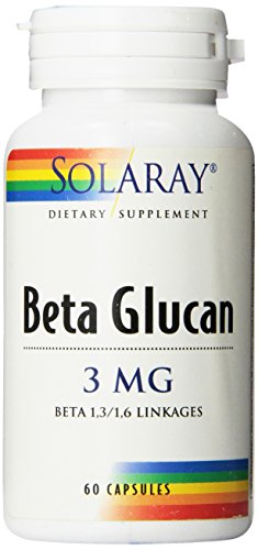 Solaray Beta Glucan Capsules, 3 mg, 60 Count
