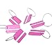 Metal Luggage Tags Pink Baggage Suitcase Travel Labels, 6 Pack By V-story