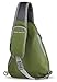 WATERFLY Sling Chest Backpacks Bags Crossbody Shoulder Triangle Packs Daypacks for Cycling Walking Dog Hiking Boys Girls Men Women, Olive