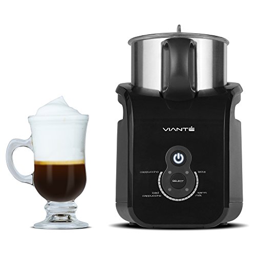 Electric Milk Frother, Warmer & Steamer. Automatic Hot & Cold Functions for Making Lattes, Hot