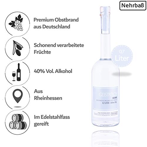 Nehrbaß - 2er Set Birnenbrand aus der Williams Christ Birne 0,7 Liter - Premium Edelbrand 40% Vol. - Birnen Obstbrand… – Bild 3
