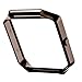 For Fitbit Blaze, TOOPOOT Stainless Steel Replace Metal Frame For Fitbit Blaze Smart Watch (coffee)
