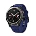 GinCoband Easy Fit Garmin Fenix 5 Bands Replacement for Garmin Fenix 5,Fenix 5 Plus,Garmin Forerunner 935 Soft Silicone 22MM (Navy Blue, 22mm Width)