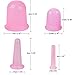 Anti-Cellulite Massage Cups - Kit of 4 Suction Vacuum Silicone Treatment Therapy Cups – Firms Tightens & Tones Skin - Helps Break Down Fat Tissue - Improves Blood Flow and Lymphatic Circulation - Venu