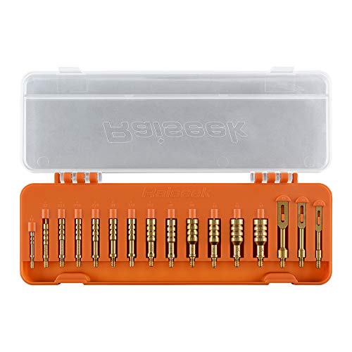 Raiseek Gun Cleaning Jags Slotted Tip Patch Holder Kit for Handgun