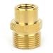 Interstate Pneumatics PW7150 Pressure Washer M22 x 1/4 inch FNPT Brass Adapter, 4000 PSI