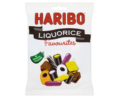 Haribo Liquorice Favourites 160g Bag x 4