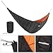 KING SHOWDEN Hammock Underquilt Lightweight Camping Winter Sleeping Bag Under Quilt Blanket Ultralight Underquilt Keep Your Warmer Saves Space Portable (Black&Orange)