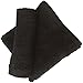 Linteum Textile 100% Soft Cotton WASHCLOTHS Face Towels 12x12 in. 12-Pack Black