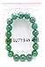 Natural Bottle Green Tibetan 10mm Agate Stretch Bead Bracelet Jewelry by Antiquity Sian Art