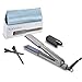 Lanxim Professional Flat Iron Hair Straightener with1 1/4-Inch Tourmaline Ceramic 3D Floating Plate 10s Fast Heat Tempe Control 450F Salon Heat Auto Shut Off Hair Straightening Irons with Travel Bag