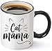 Cat Mama Funny Coffee Mug 11oz - Unique Idea for Lovers - Perfect Birthday Gifts for Women - Mom Cup