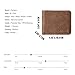 FlyHawk RFID Blocking Genuine Leather Wallets for Men Biford Mini&Slim Size Wallet